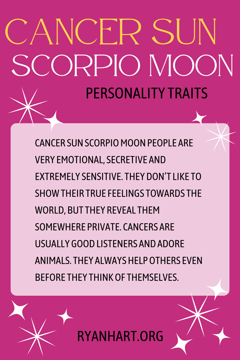 Traits Of Cancer And Scorpio In Friendship