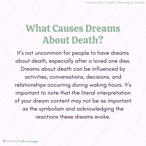 Causes And Effects Of Dreaming About One'S Own Death